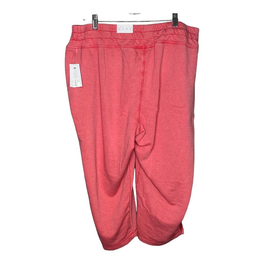 NWT Lane Bryant Joggers 18/20 Pink High Rise Pull On Casual Lounge Elastic Waist